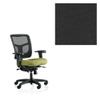 Office Master YS74-KR-25-1020 Yes Series Mesh Back Multi Adjustable Ergonomic Office Chair with Armrests - Grade 1 Fabric - Basic Black view 1