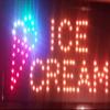 Ultra Bright ICE CREAM Led Sign Yellow view 1