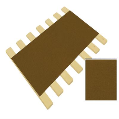 Custom Made in the U.S.A.! Canvas Youth Size Bed Slats/Platform Bed Boards-Cut to the Width of Your Choice (Brown Canvas)
