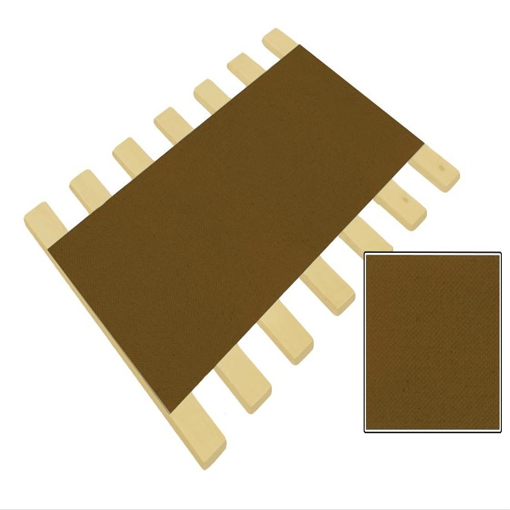 Custom Made in the U.S.A.! Canvas Youth Size Bed Slats/Platform Bed Boards-Cut to the Width of Your Choice (Brown Canvas)