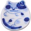 arita ware cat chopsticks rest polka dot cat view 1