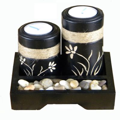 3-piece Zen Candle Holder Set