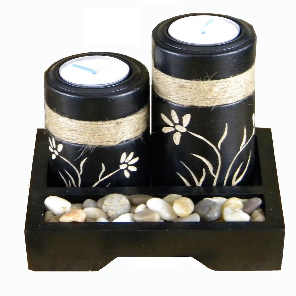 3-piece Zen Candle Holder Set