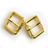 B11 Small Polished Gold Tone Metal Belt Buckle 28x25mm, pack of 4 view 1