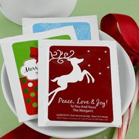 Personalized Tea Favors - Set of 30 (Holiday)