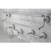 Kingston Brass BAK1113478C Victorian 4-Piece 24-Inch Dual Towel Bar Bathroom Accessory Set in Polished Chrome view 2