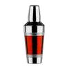 Premier Housewares Cocktail Shaker with Hammered Red Band - Stainless Steel view 1