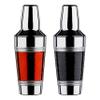 Premier Housewares Cocktail Shaker with Hammered Red Band - Stainless Steel view 2