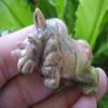 F8521 Sandstone Carved Rhino view 2