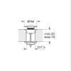 Grohe - Drain valve 1 1/4'' Push open Ref. 65807000 view 3
