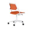 Steelcase QiVi Office Chair - Gliding Seat - Hard Floor Casters - Malt - Arctic White Base and Frame view 2
