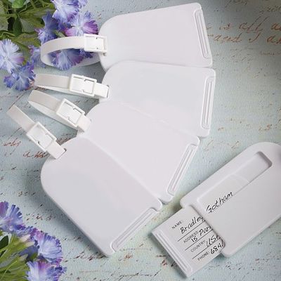 Perfectly Plain Collection Luggage Tag Favors [Set of 24]