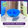 Just Solutions Crunch Anti-Soggy Cereal Bowl - Keeps Cereal Fresh & Crunchy | BPA Free | Microwave Safe | Ice Cream & Topping, Yogurt & Berries, Fries & Ketchup and More - Blue view 4