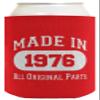 50th Birthday Gifts For Women Made In 1976 Original Parts 2-Pack Can Drink Thermocoolers Red view 4