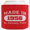 70th Birthday Gifts For Women Made In 1956 Original Parts 2-Pack Can Drink Thermocoolers Red view 4