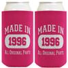 30th Birthday Gifts For Women Made In 1996 Original Parts 2-Pack Can Drink Thermocoolers Magenta view 1