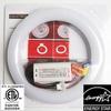 New 120Vac Triac Dimmable ! AMATRON 8" T9 11W LED CIRCLINE Bulb LED Circular Tube 4100K CoolWhite Frosted Lens with 100~132Vac Triac Dimmable External Power Driver to Replace 22W Fluorescent Circline view 1