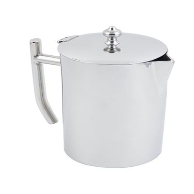 Bon Chef 61312 Stainless Steel 18/8 Empire Collection Coffee Pot, 48 oz Capacity, 4-5/8" Diameter x 9-1/2" Height