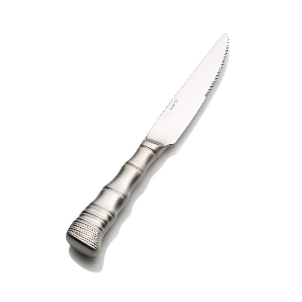 Bon Chef S934 Stainless Steel Kobe Steak Knife with Serration, 9-3/4" Length (Pack of 12)