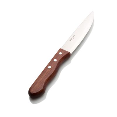 Bon Chef S937 Pointed Tip Blade Steak Knife with Dark Wood Handle, 10" Length (Pack of 12)