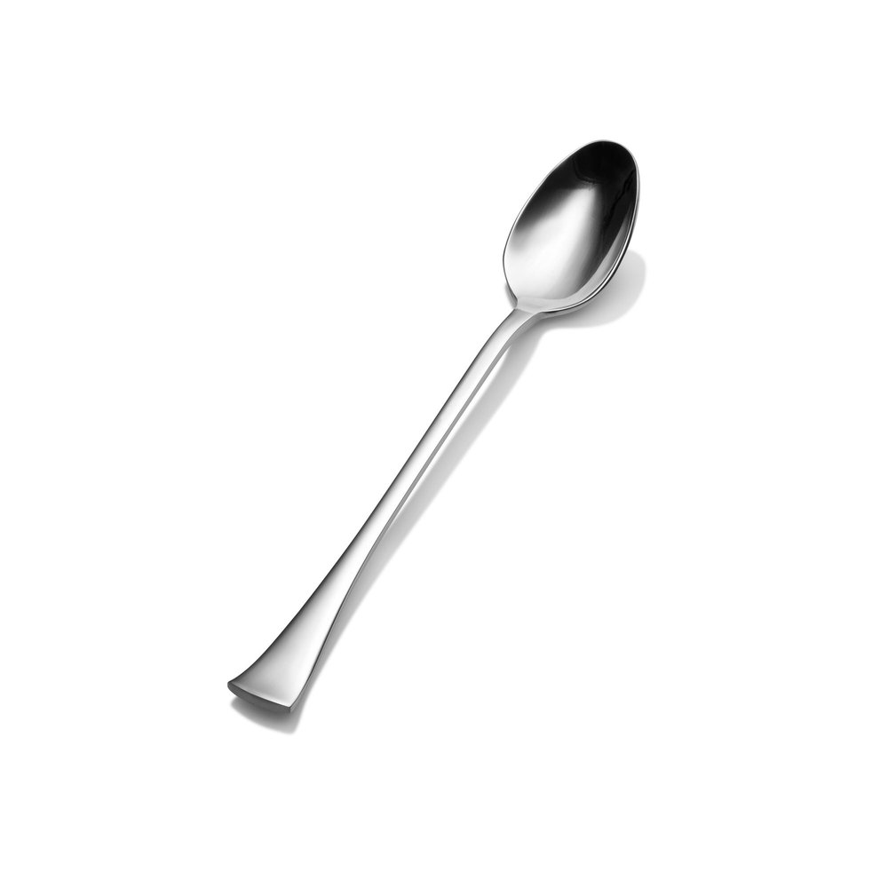 Bon Chef S3202 Stainless Steel 18/8 Aspen Ice Teaspoon, 8" Length (Pack of 12)