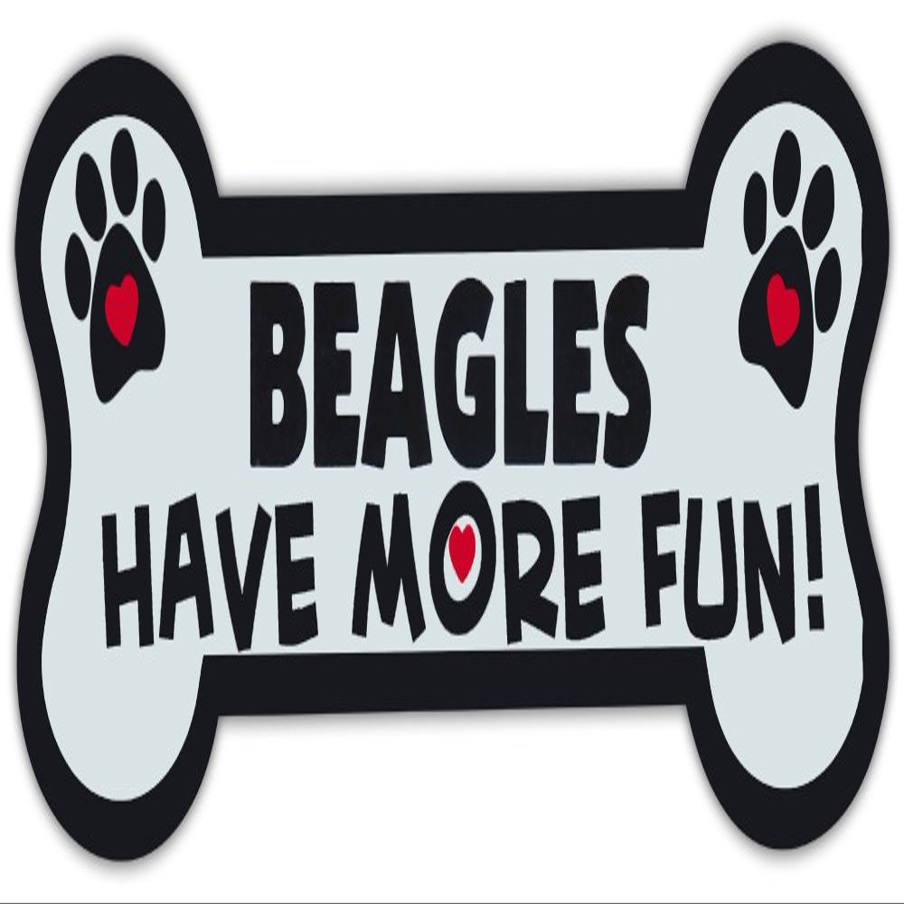 Dog Bone Shaped Magnets: Beagles Have More Fun! | Cars, Trucks, Mailboxes