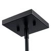 TRANS GLOBE Lighting Chattanooga 4-Light Square Candle Chandelier in Antique Gold/Black view 4
