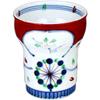 Ranchant Shochu Cup, Red, Multi, 3.4 x 4.0 inches (8.7 x 10.2 cm), Ancient Plum Plum Arita Ware Made in Japan view 1