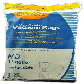 9 MD Modern Day 12 gallon 721H 721-5 Style Central Vacuum System Bags