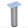 Alpha Furnishings Metal Furniture Cylinder Legs 5" Round Brush Satin Nickel Sofa Cabinet Vanity DIY Feet 4 PC Set view 2