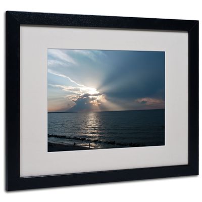 Trademark Fine Art Waiting for Sunset by Kurt Shaffer, Black Frame, 16 by 20-Inch
