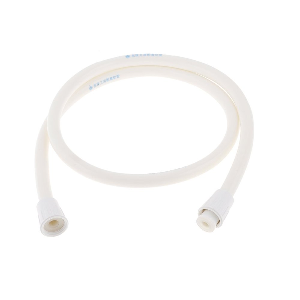 uxcell Household Shower Hose Pipe 1.2M Long 1/2PT Female Threaded White