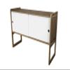 Housefish Key Modular Storage with Door, Tall, Walnut and White view 1