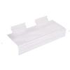 4 x 10 Acrylic Clear Shoe Shelf with 1 inch Channel for Signage 50 Ct view 1
