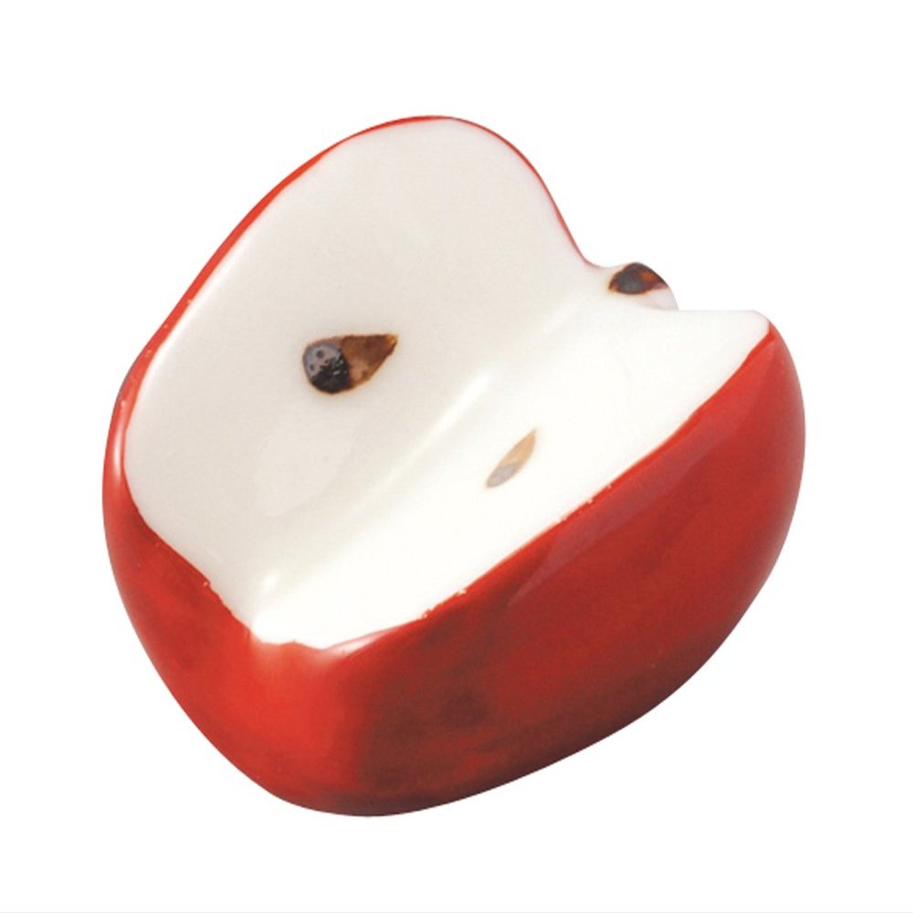 Arita Ware 485220 Chopsticks Holder, Nishiki Apple, Red