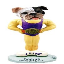 Bulldog Brindle Wrestler Doogie Collectable Figurine