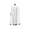 Kela Kitchen roll Holder Stella 15x32cm of Stainless Steel in White, 15 x 15 x 32 cm view 1