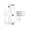 Kela Kitchen roll Holder Stella 15x32cm of Stainless Steel in White, 15 x 15 x 32 cm view 4