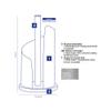 kela Kitchen roll Holder, Upright, for Thick Rolls, Kitchen roll Holder 33.5 cm high, Stella, Grey Stainless Steel view 4