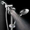 DreamSpa 3-way Shower Combo PLUS Instant-Mount Drill-Free Slide Bar - Enjoy Overhead & Handheld Shower Head with Height/Angle Adjustable Bracket and Stainless Steel Hose for Ultimate Convenience! view 4