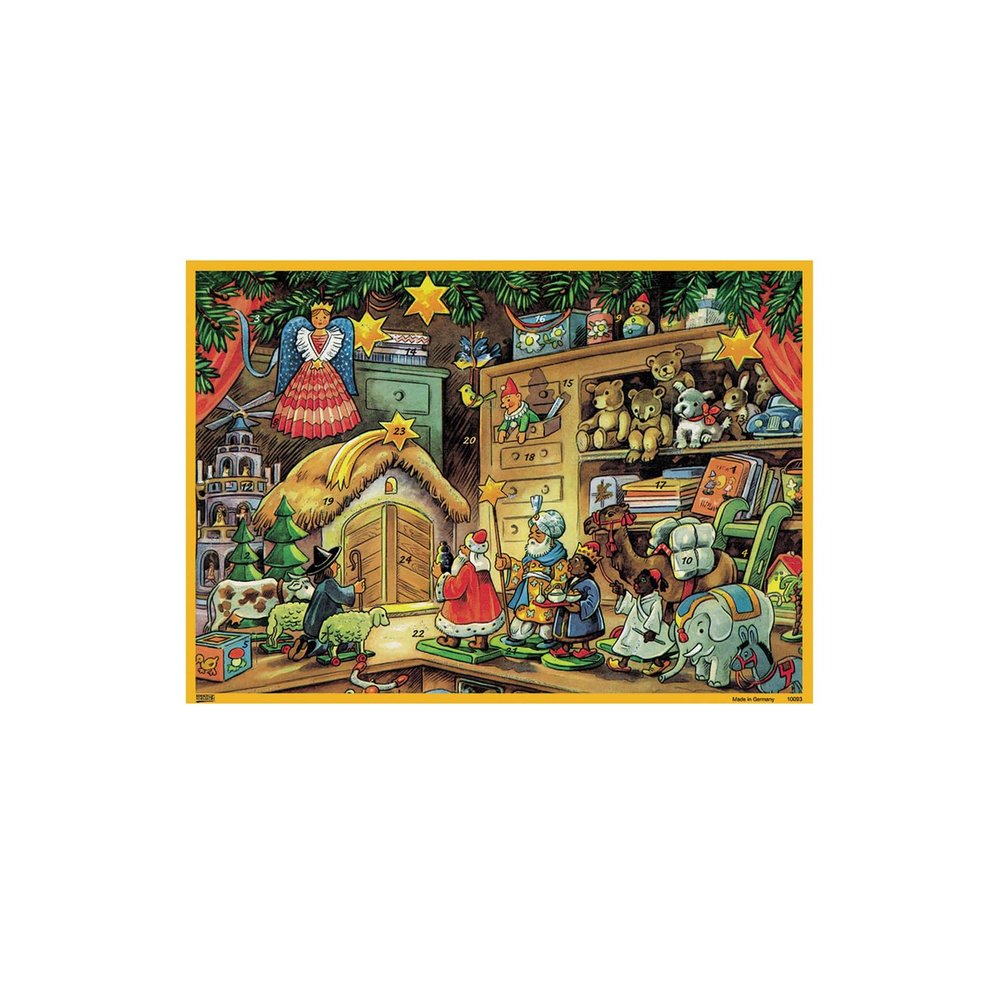 Alexander Taron Importer 10093 - Korsch Advent - Toy Shop - 8"" H x 11.5"" W x .1"" D