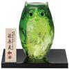 ADERIA Tsugaru Vidro F71166 Tsugaru Vidro Figurine, Parent Owl, Green, Made in Japan, Decorative Box, Decorative, Cute, Bird, Gift, Women's, Mother's Day, Father's Day, Couple, Housewarming Gift, view 1