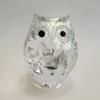(ADERIA) Glass Ornament, Child Owl, Clear F-71220 view 4