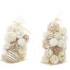 Deco 79 Dried Plant Handmade Decorative Orbs & Vase Filler Decorative Containers with Varying Designs, set of 2 Decorative Keepsake Boxes 8" x 8" x 15", Brown view 1