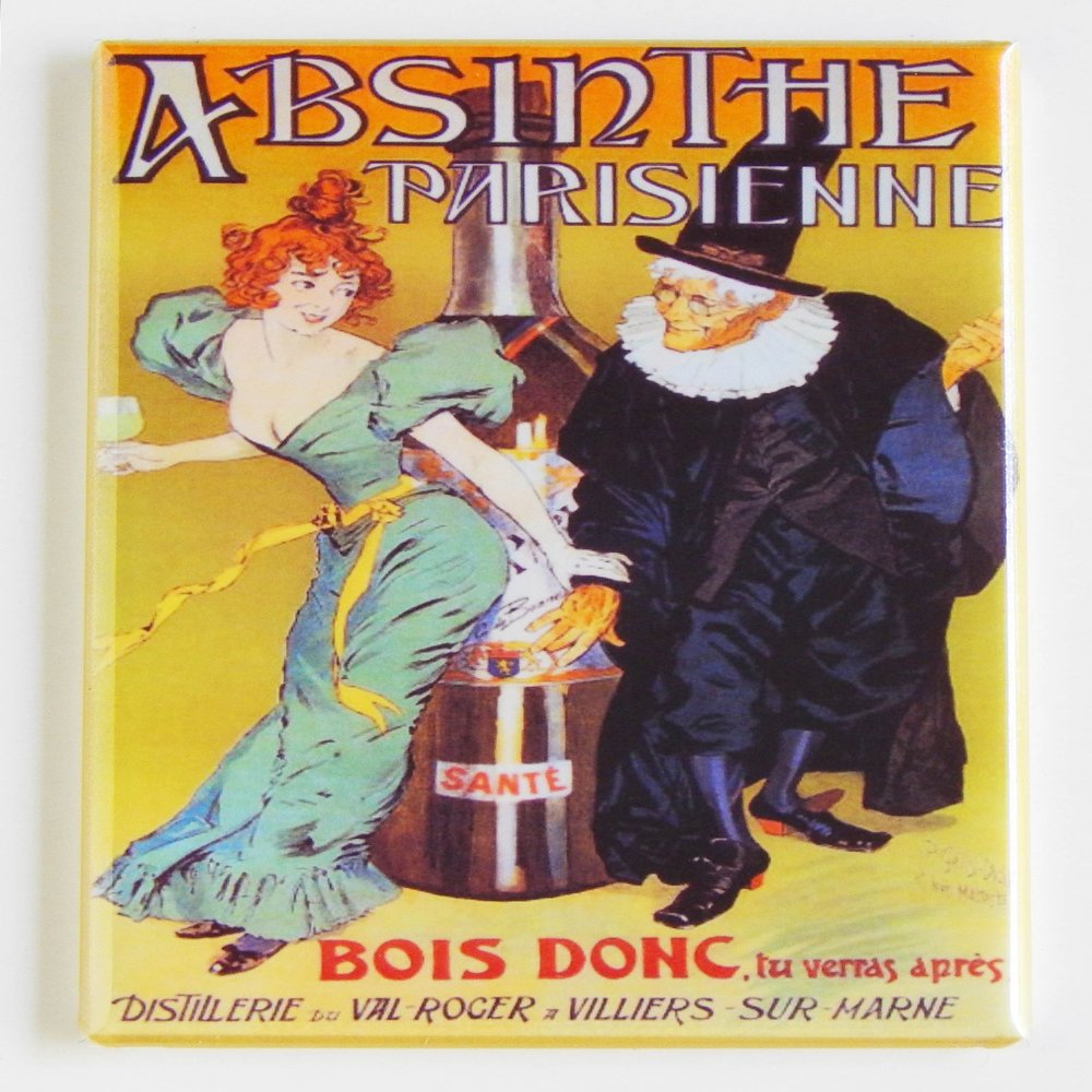 Absinthe Parisienne Poster Fridge Magnet (2 x 3 inches)