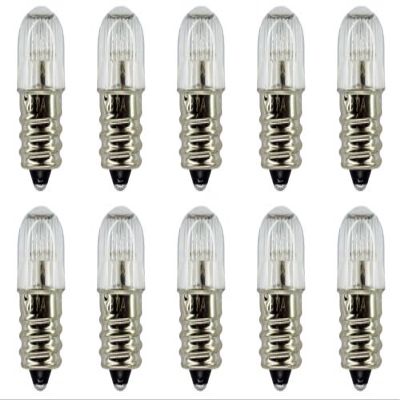 CEC Industries B7A-P (Amber) Bulbs, 105 to 125 V, 0.25 W, E12 Base, T-4.5 shape (Box of 10)