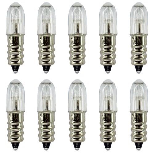 CEC Industries B7A-P (Amber) Bulbs, 105 to 125 V, 0.25 W, E12 Base, T-4.5 shape (Box of 10)
