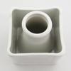Buddhist Goods Porcelain Square Flower Stand, 3.5 Size, White 233068 view 2