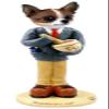 Chihuahua Brindle & White Pharmacist Doogie Collectable Figurine view 1