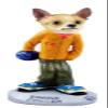 Chihuahua Tan/White Bowler Doogie Collectable Figurine view 1